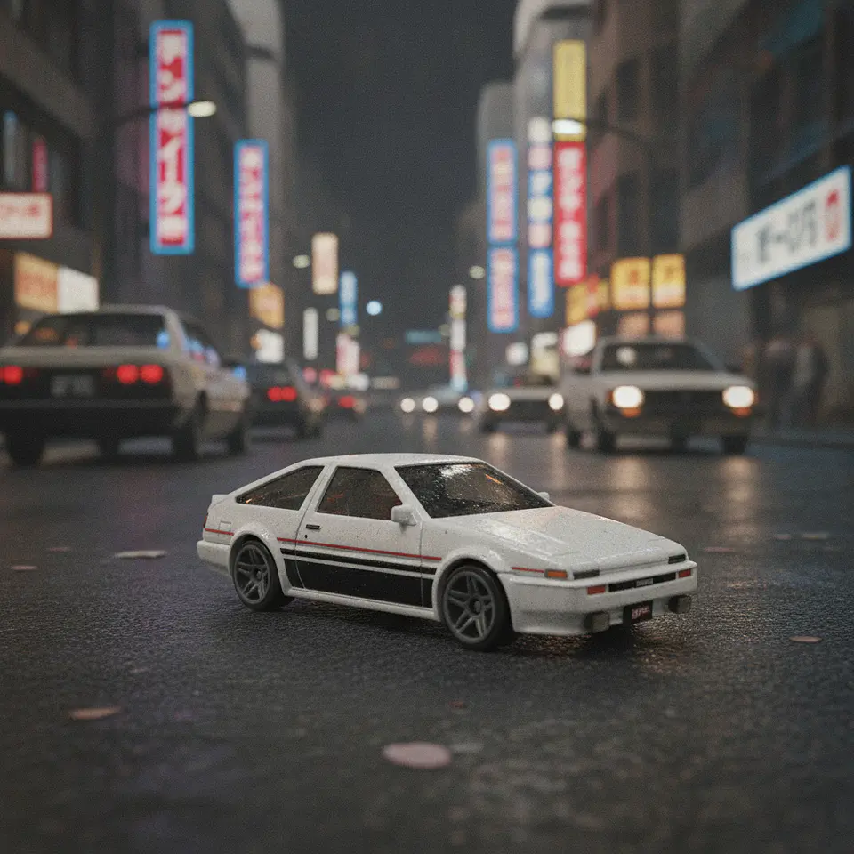Hot Wheels XL - 1987 Toyota AE86 Sprinter Trueno - Escala 1:43 Metal 2