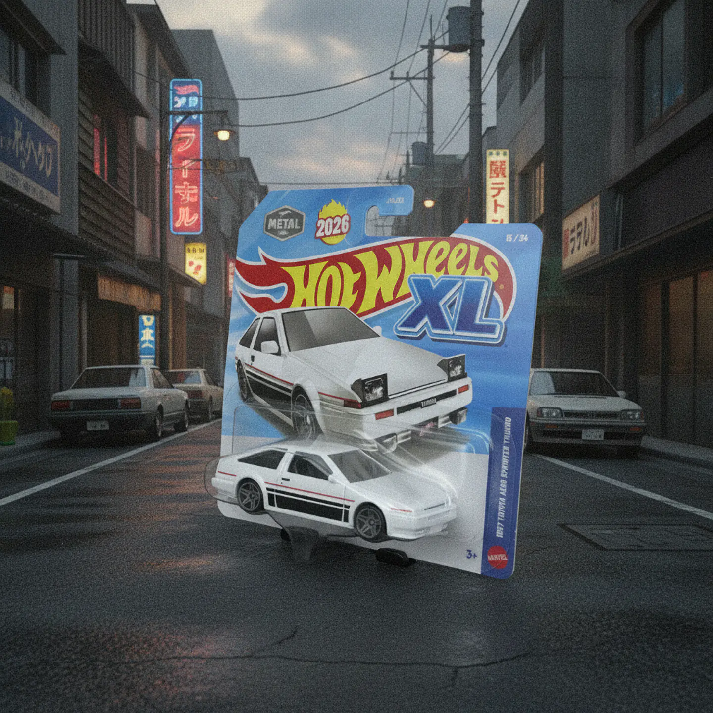 Hot Wheels XL - 1987 Toyota AE86 Sprinter Trueno - Escala 1:43 Metal 4
