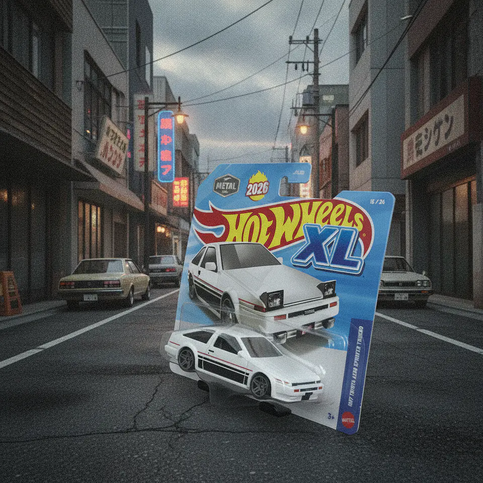 Hot Wheels XL - 1987 Toyota AE86 Sprinter Trueno - Escala 1:43 Metal 5