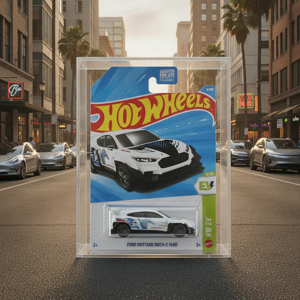 Hot Wheels - Ford Mustang Mach E 1400 - HW EV 2/10 - Escala 1:64 - Blanco 5