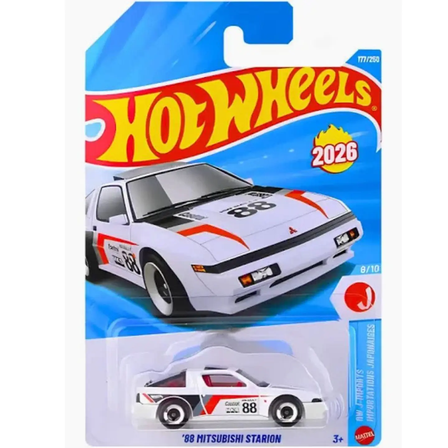 Hot Wheels - 88 Mitsubishii Starion - HW J-Imports 8/10 - Escala 1:64 1