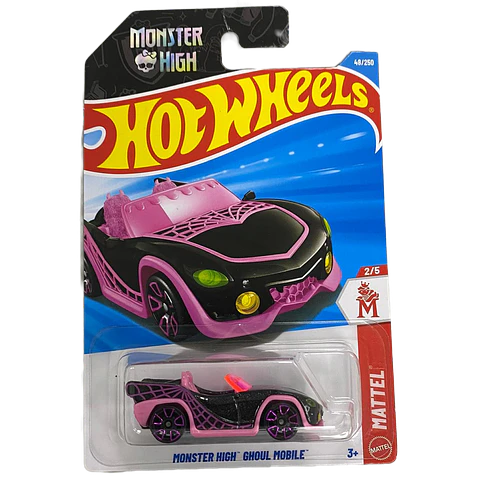 Hot Wheels - Monster High Ghoul Mobile Negro - Mattel 2/5 - Escala 1:64