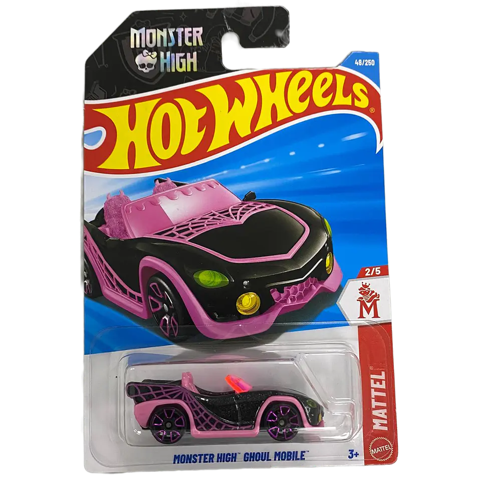 Hot Wheels - Monster High Ghoul Mobile Negro - Mattel 2/5 - Escala 1:64 1