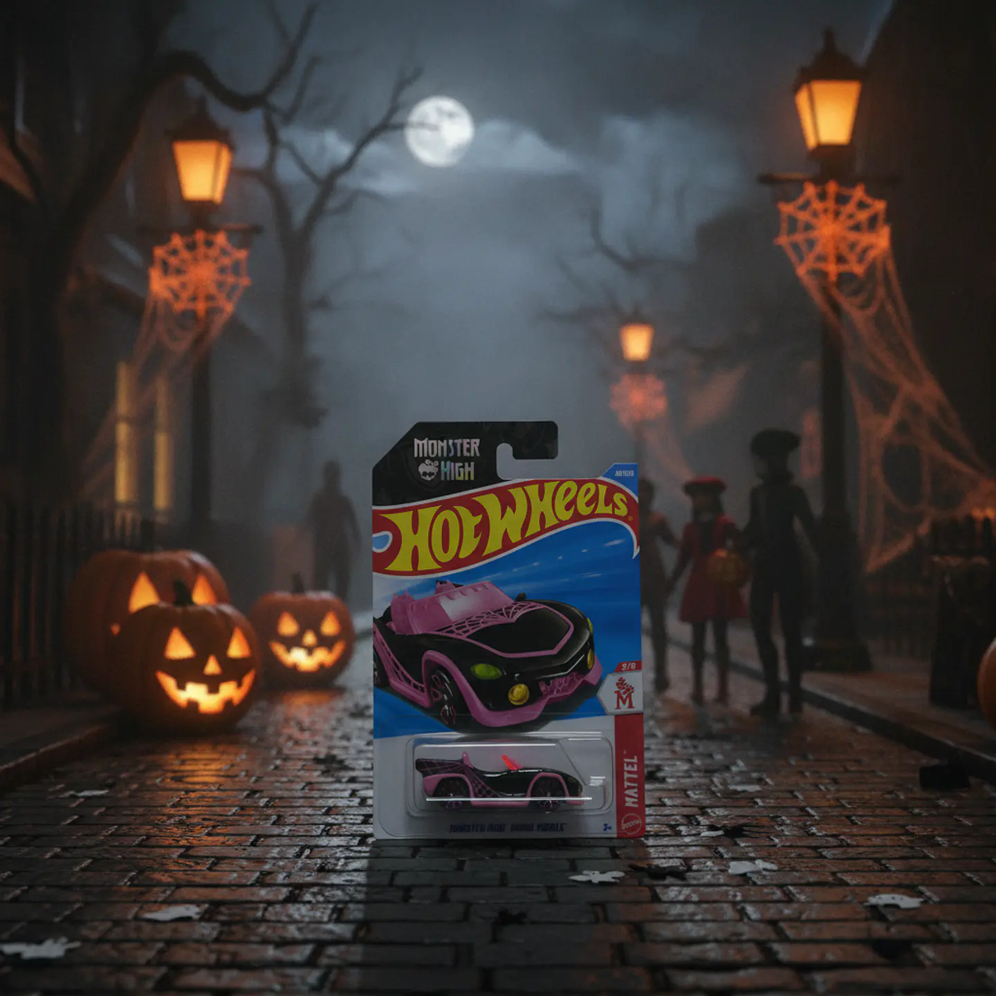 Hot Wheels - Monster High Ghoul Mobile Negro - Mattel 2/5 - Escala 1:64 2
