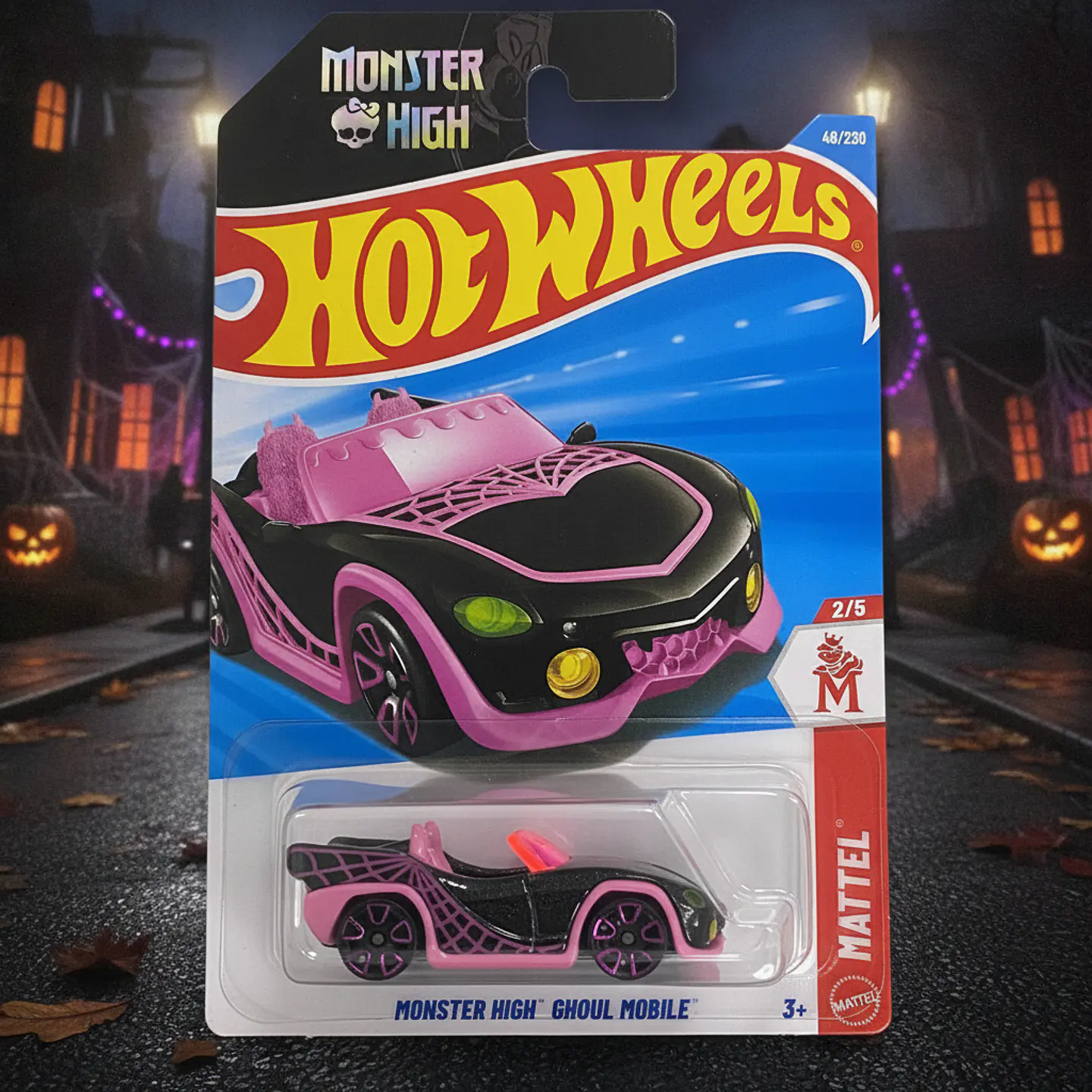 Hot Wheels - Monster High Ghoul Mobile Negro - Mattel 2/5 - Escala 1:64 4