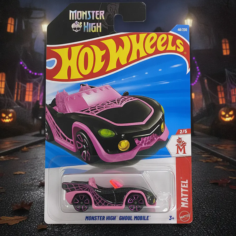 Hot Wheels - Monster High Ghoul Mobile Negro - Mattel 2/5 - Escala 1:64 4