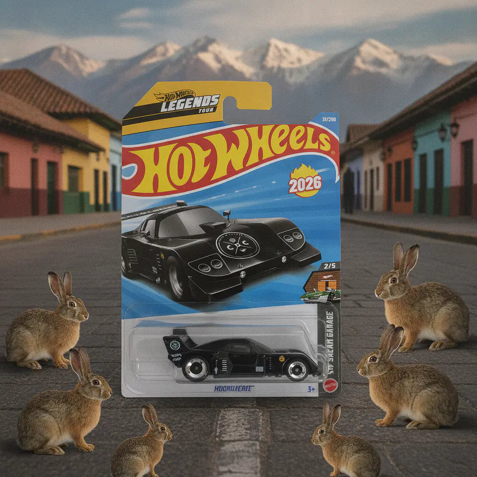 Hot Wheels - La Liebre - Dream Garage 2/5. Escala 1:64 Auto de Juguete Coleccionable 4