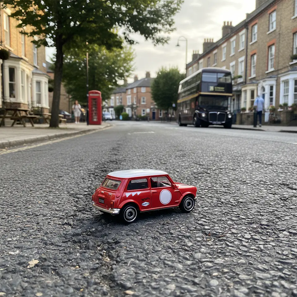 Hot Wheels - Austin Mini Cooper S Rojo - Then and Now 1/10 - Escala 1:64 año 2026 2