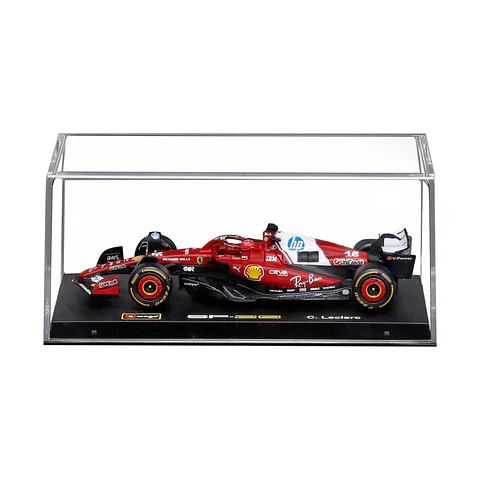 Bburago - Fórmula 1 Ferrari SF-25 - C. Leclerc - Caja Acrilica - Escala 1:43