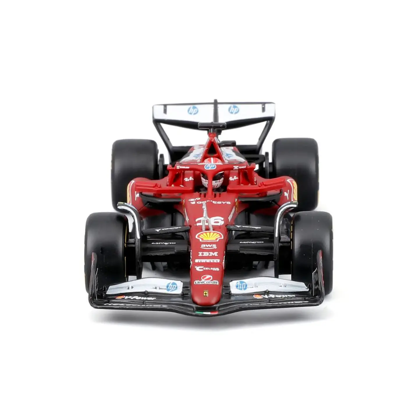 Bburago - Fórmula 1 Ferrari SF-25 - C. Leclerc - Caja Acrilica - Escala 1:43 5