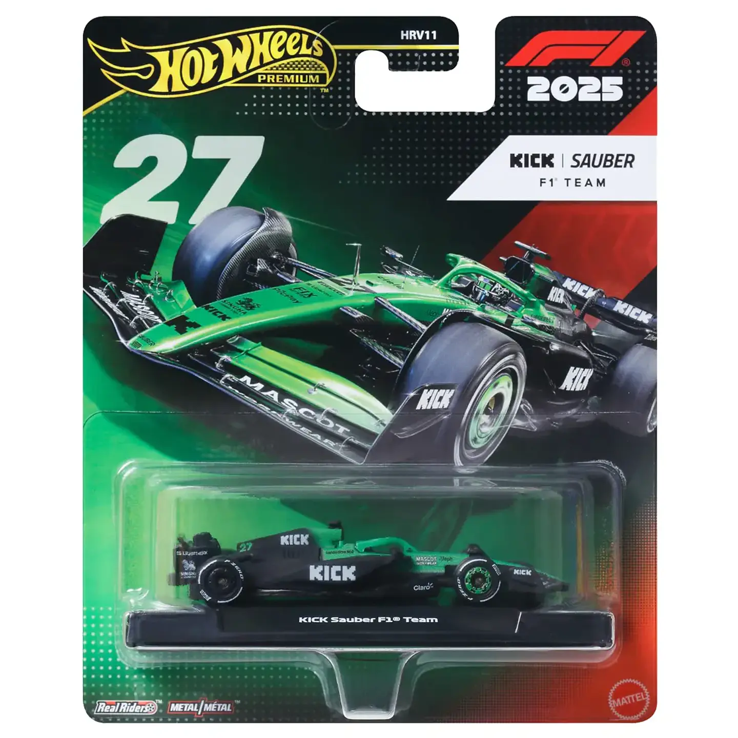 Hot Wheels - Kick Sauber F1 Team 27 - 2025 - Fórmula 1 - Escala 1:64 1