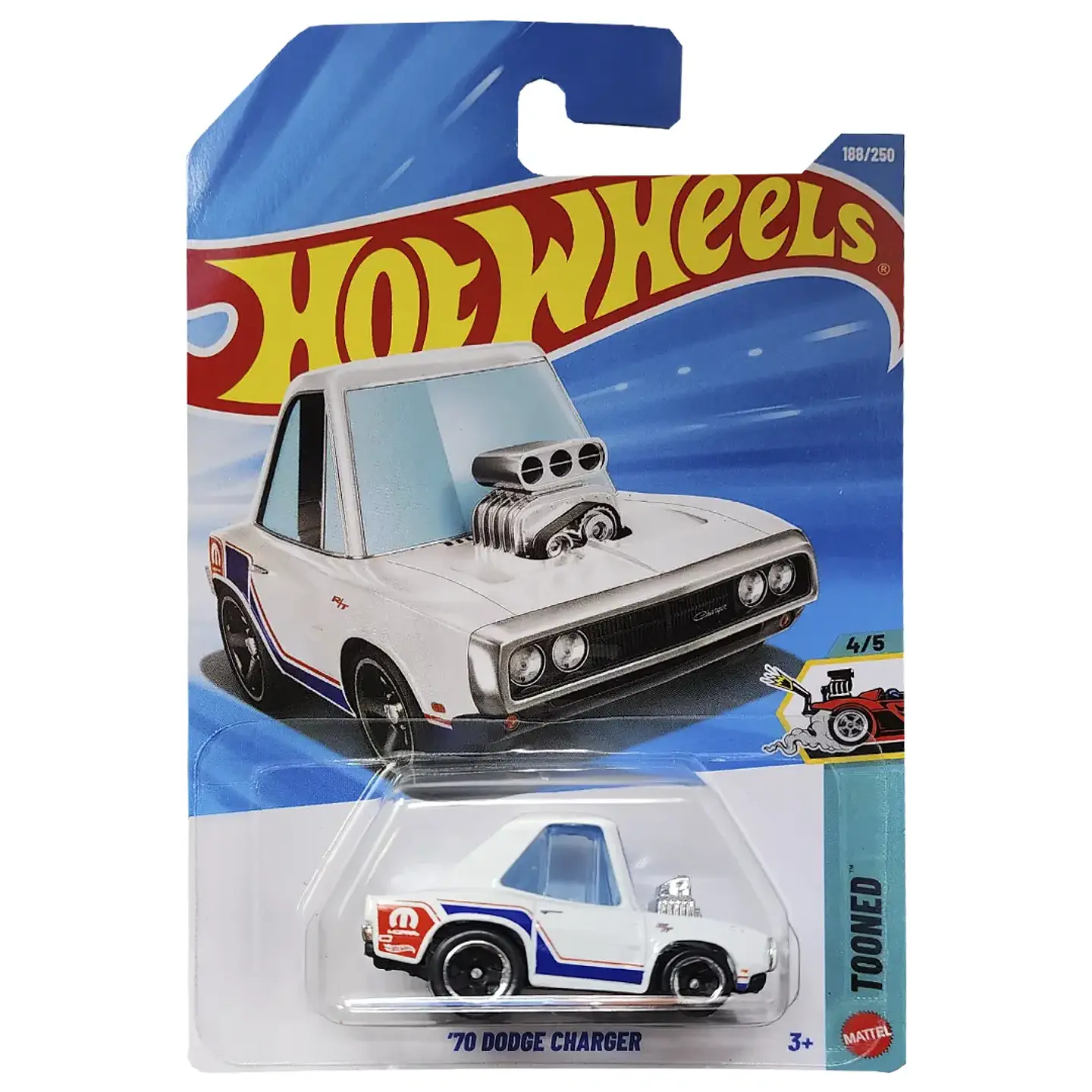 Hot Wheels - 70 Dodge Charger - Tooned 4/5 - Escala 1:64 1