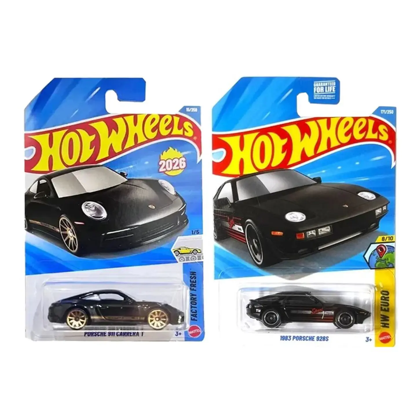 Pack Oferta 2 Hot Wheels Porsche Negros - Escala 1:64 1