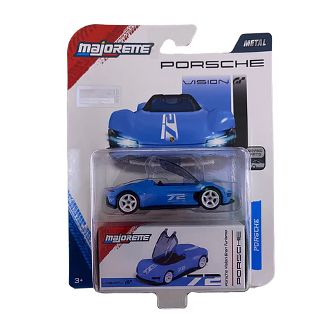 Majorette - Porsche Vision Grand Turismo Celeste - Metal Premium Deluxe Cars- Escala 1:64