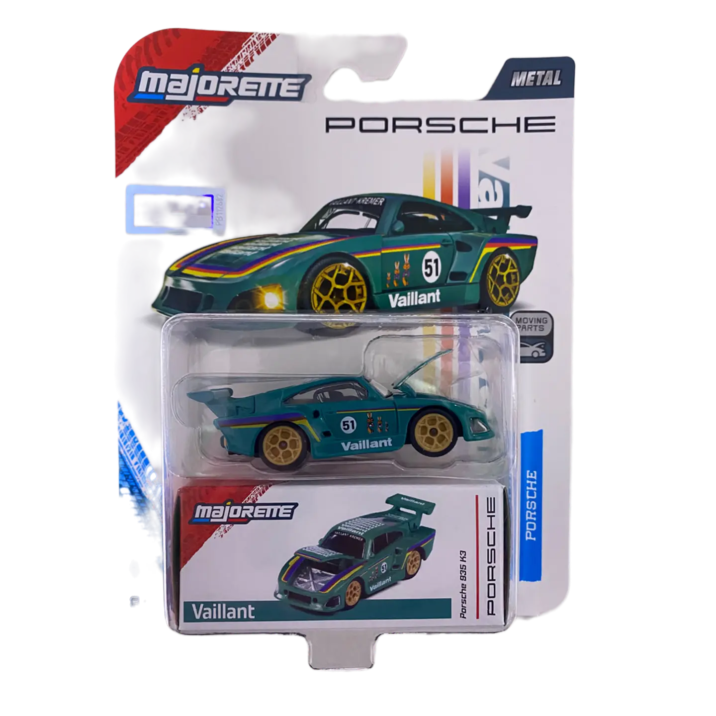 Majorette - Porsche 935 K3 Vaillant - Metal Premium Deluxe Cars- Escala 1:64 1