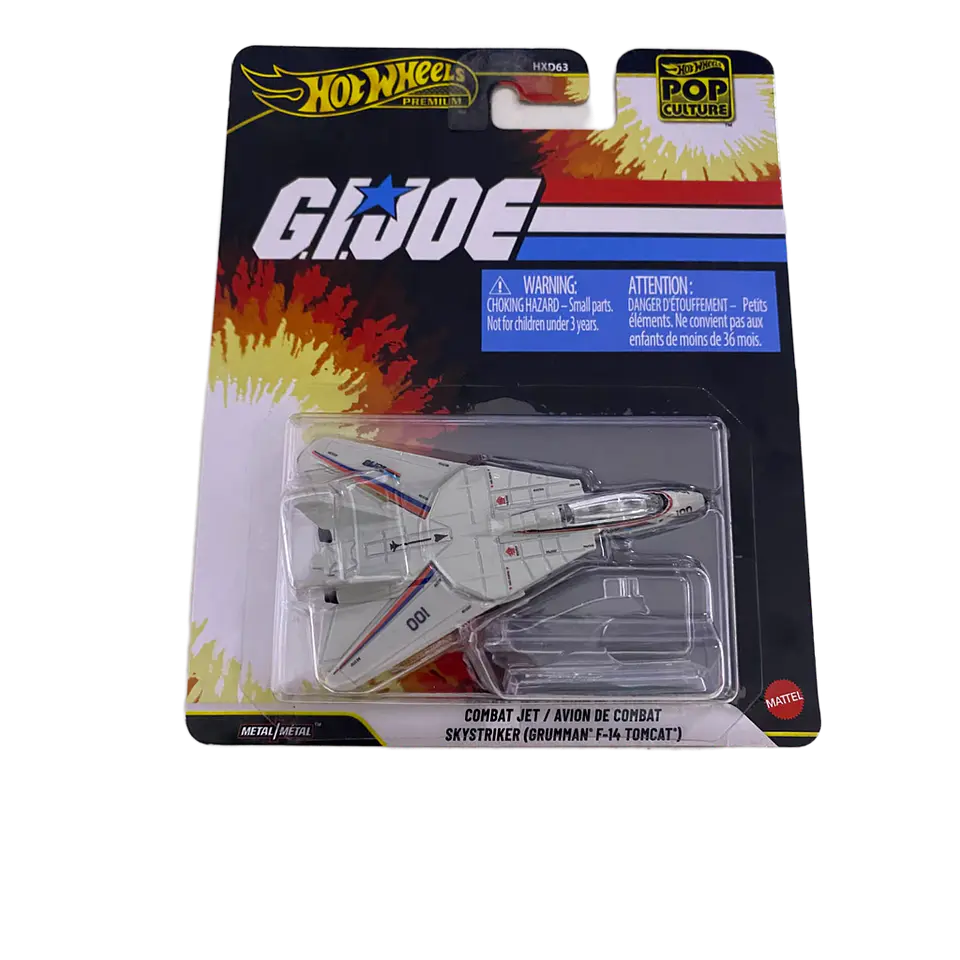 Hot Wheels Premium - G.I.JOE - Combat Jet - Avion de Combat - Skystriker (Grumman F-14 Tomcat) 1
