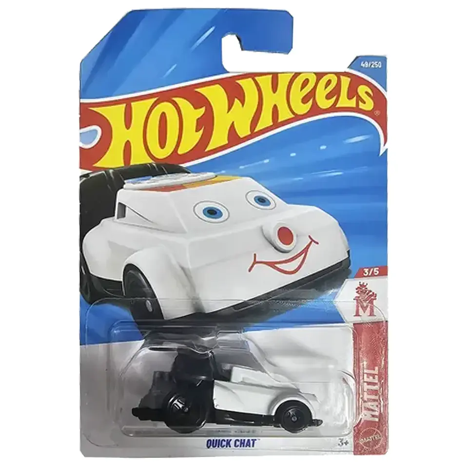 Hot Wheels - Quick Chat - Mattel 3/5 - Negro y Blanco - Escala 1:64 1