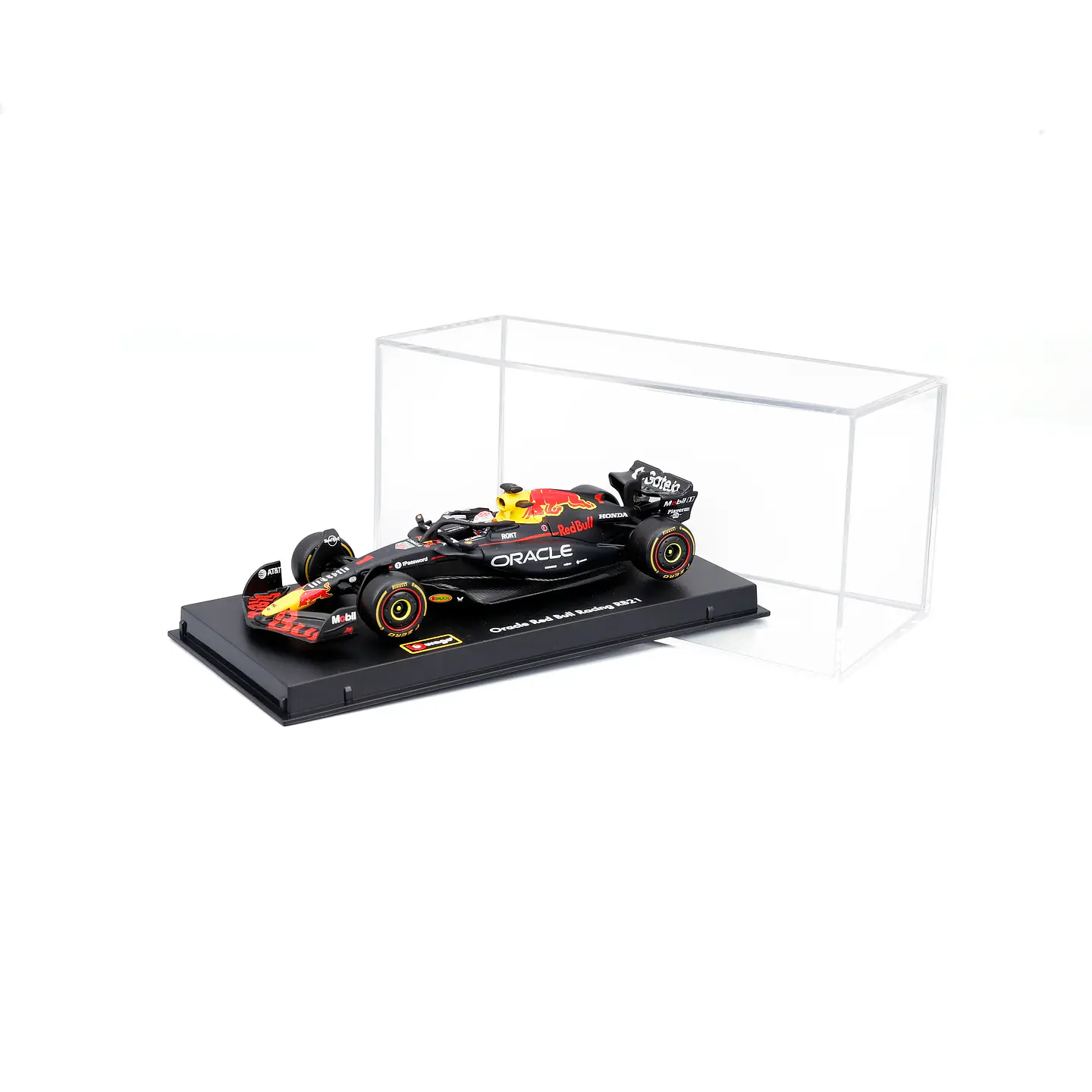 Bburago - Fórmula 1 Oracle Red Bull Racing RB21 - Max Verstappen - Caja Acrilica - Escala 1:43 2