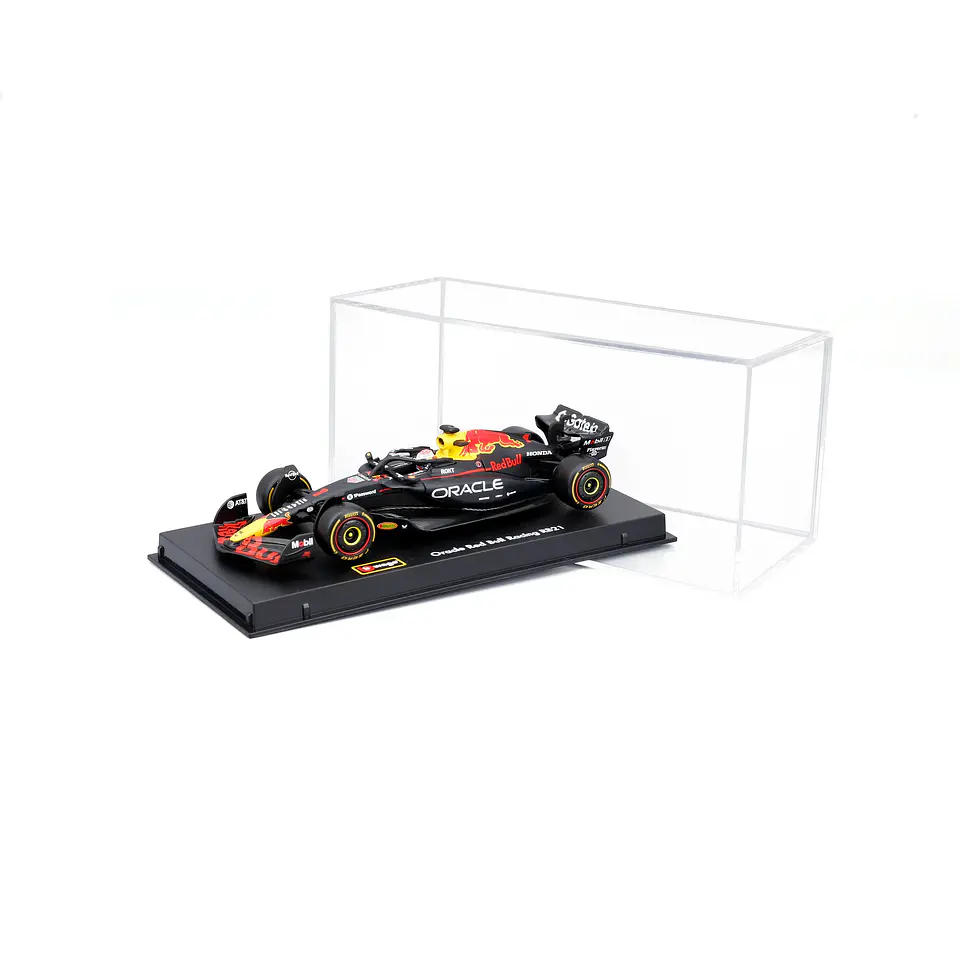 Bburago - Fórmula 1 Oracle Red Bull Racing RB21 - Max Verstappen - Caja Acrilica - Escala 1:43 2
