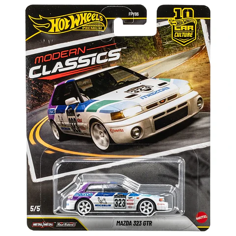 Hot Wheels Premium - Mazda 323 GTR - Modern Classics 5/5 - Escala 1:64 Metal Ruedas Reales