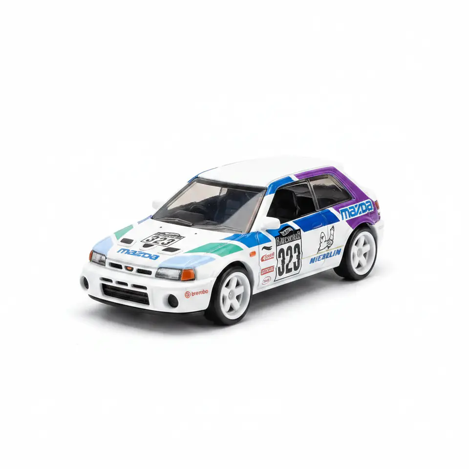 Hot Wheels Premium - Mazda 323 GTR - Modern Classics 5/5 - Escala 1:64 Metal Ruedas Reales 3