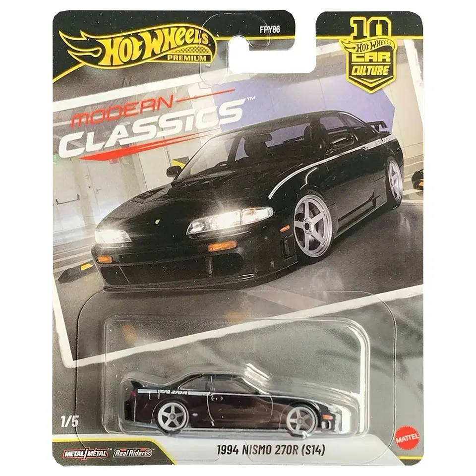 Hot Wheels Premium - 1994 Nismo 270R - Modern Classics 1/5 - Escala 1:64 Metal Ruedas Reales 1
