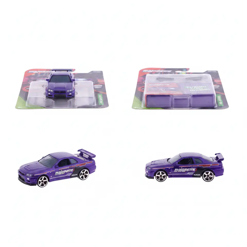 Majorette - Nissan Skyline GT-R(R34) - Metal JDM Legens- Escala 1:64 Tunning Parts Inside 2