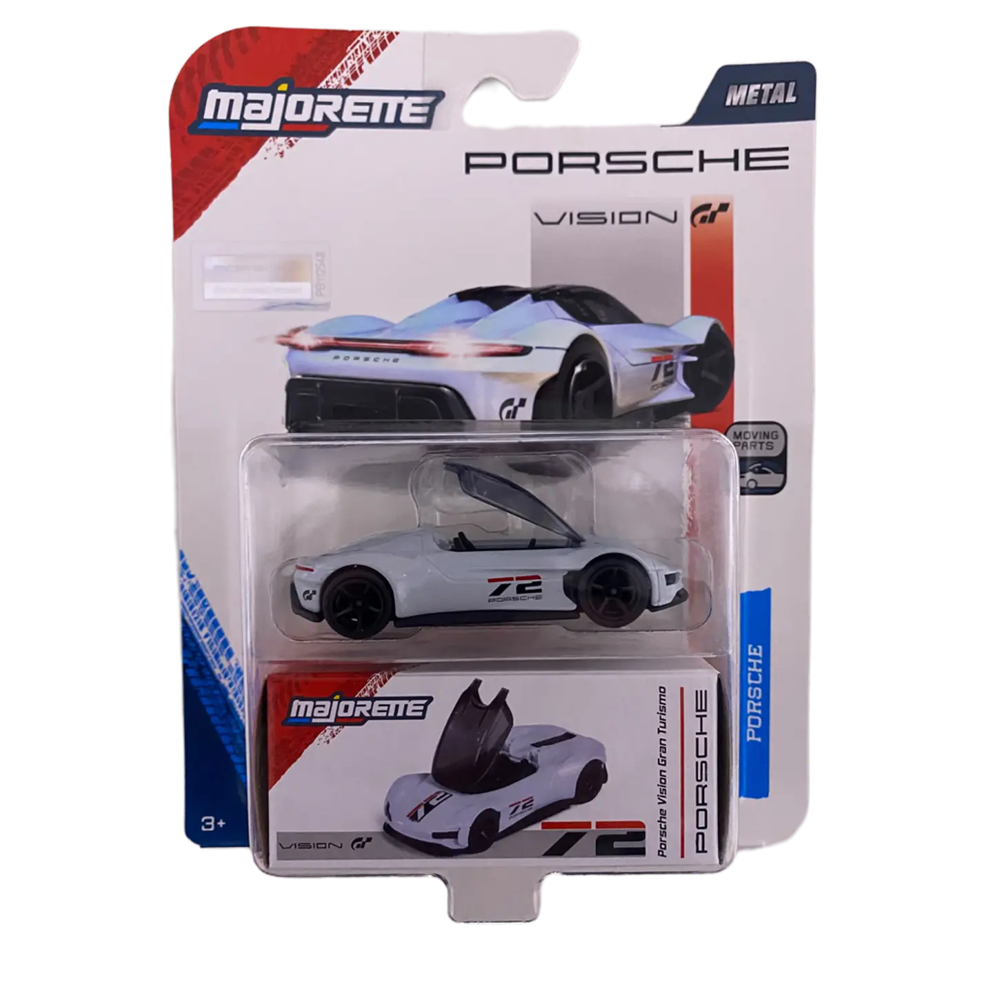 Majorette - Porsche Vision Grand Turismo Gris - Metal Premium Deluxe Cars- Escala 1:64 1