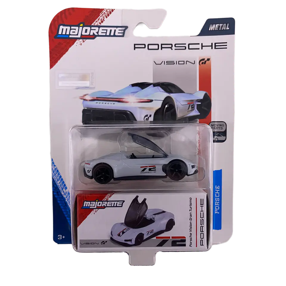 Majorette - Porsche Vision Grand Turismo Gris - Metal Premium Deluxe Cars- Escala 1:64 1