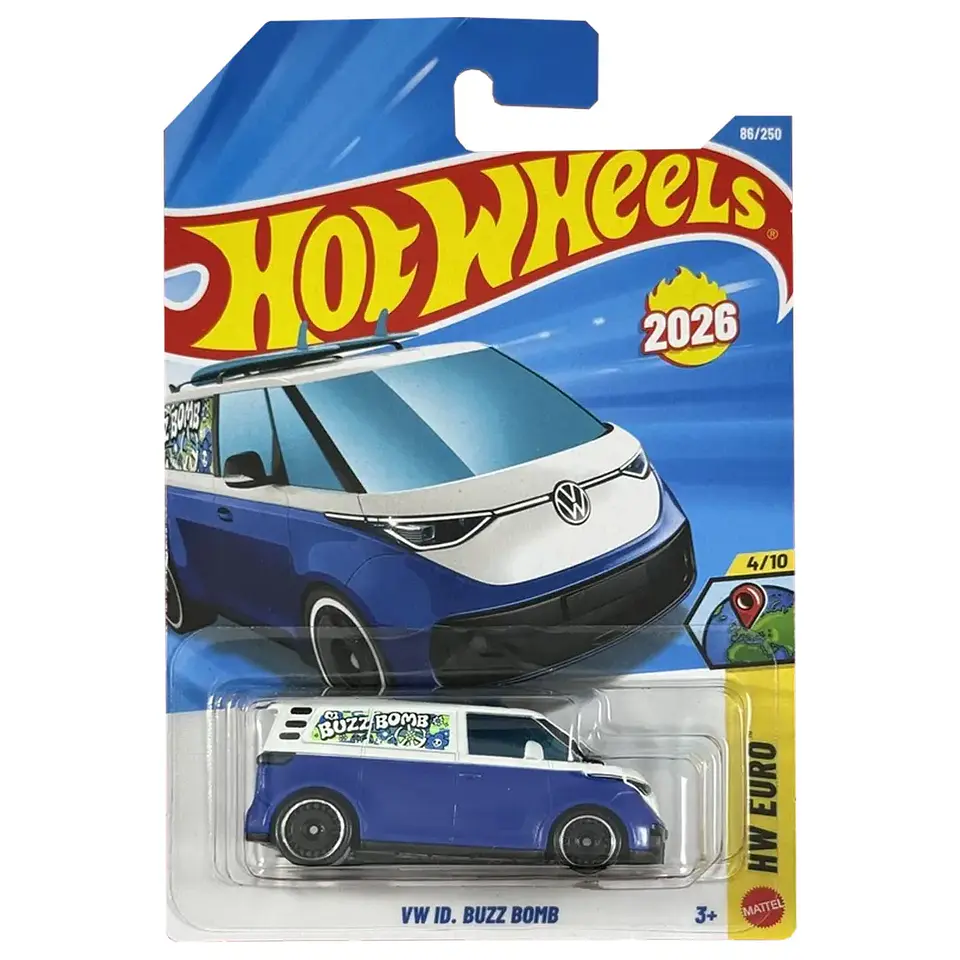 Hot Wheels - VW ID. Buzz Bomb - HW Euro 4/10 - Escala 1:64 Azul 1
