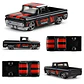 Hot Wheels - Custom/Personnalise 62 Chevy PickUp/Camionnette - Rod Squad 8/10 - Escala 1:64 - Miniatura 4