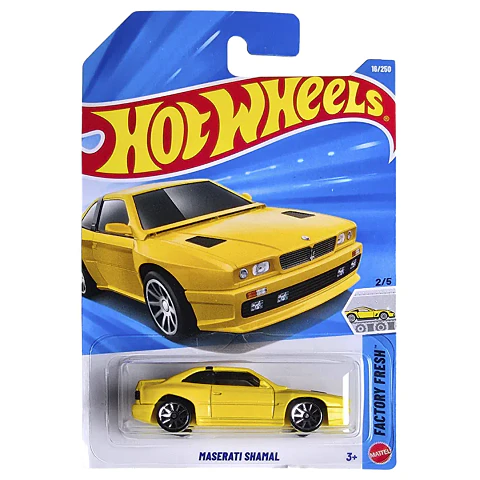 Hot Wheels - Maserati Shamal - Factory Fresh 2/5 - Escala 1:64 Amarillo
