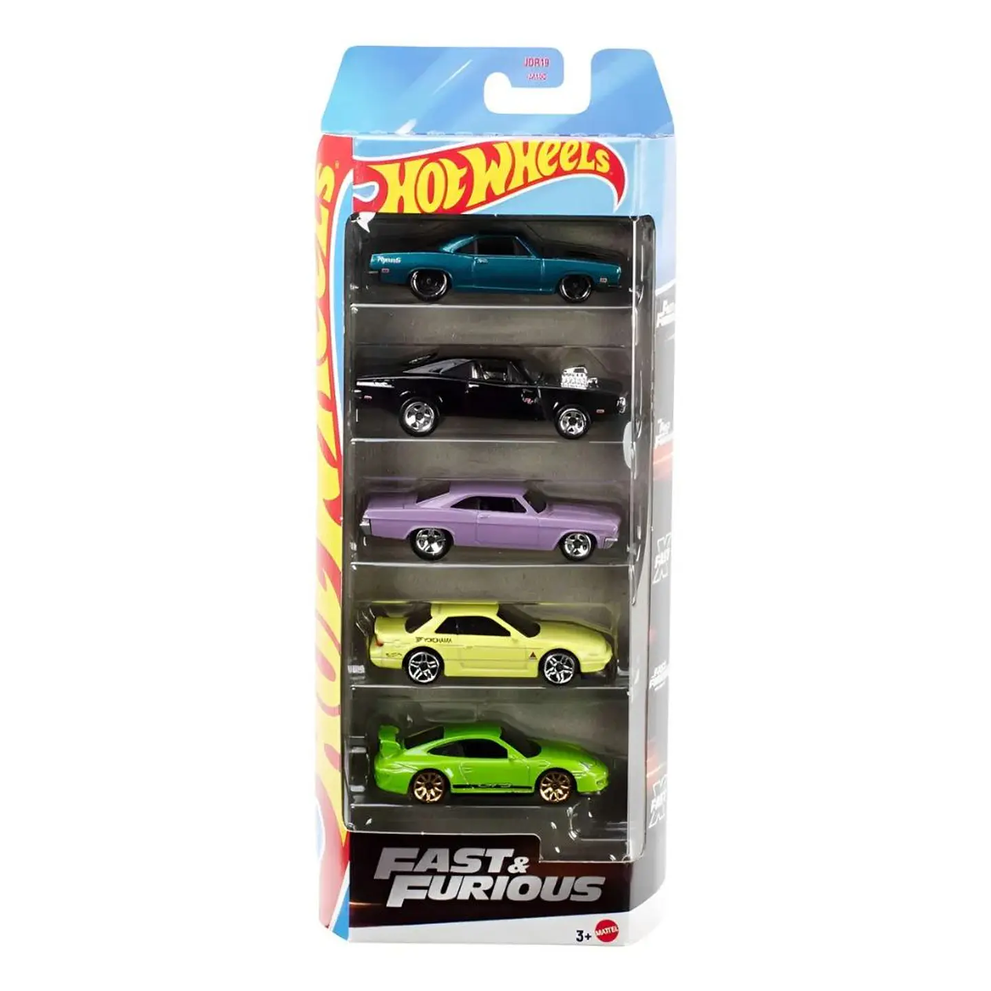 Hot Wheels Pack 5 Autos Rapidos y Furiosos - Escala 1:64 1