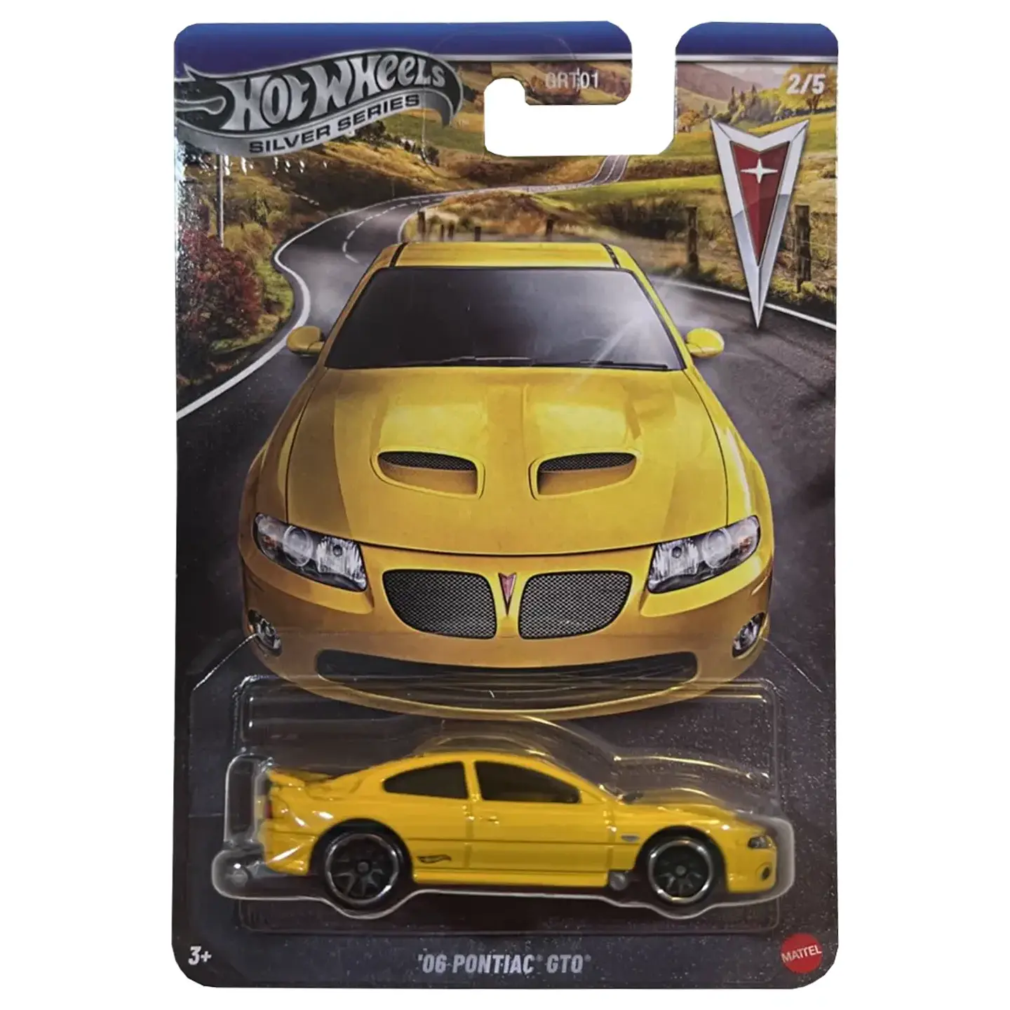 Hot Wheels Silver - 06 Pontiac GT0 - Pontiac 2/5 - Escala 1:64 1