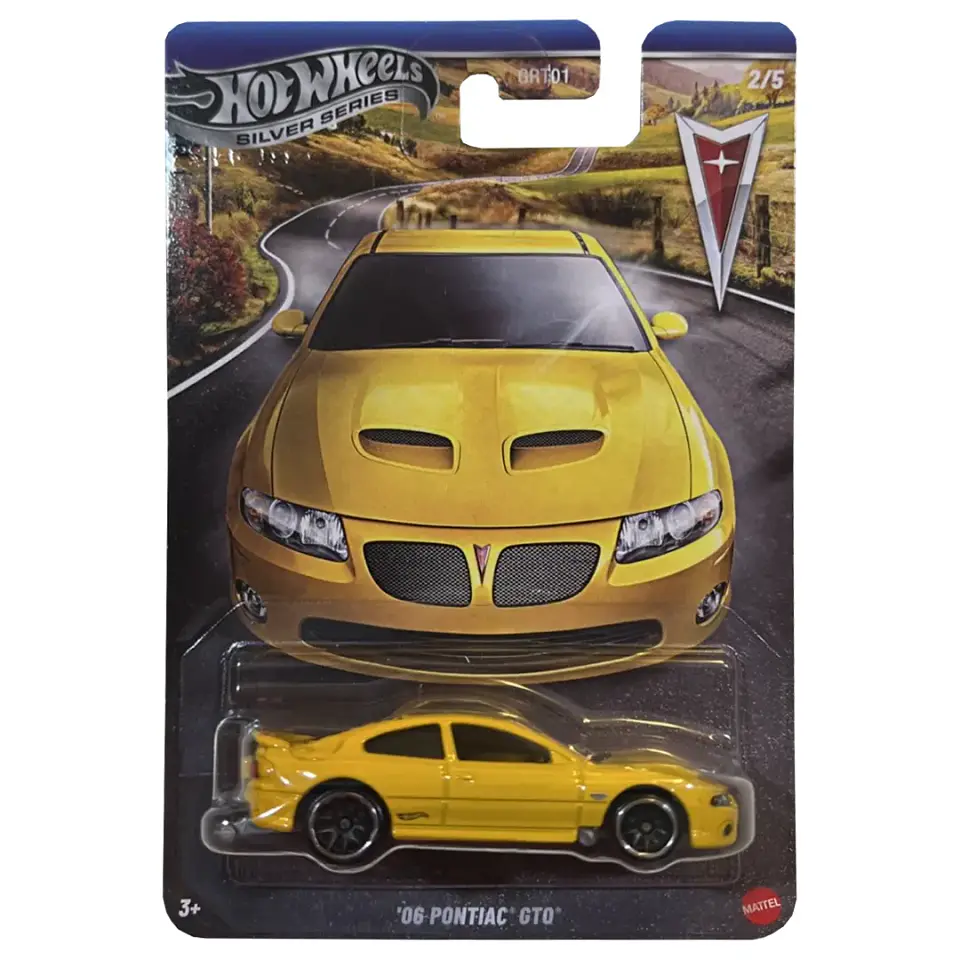 Hot Wheels Silver - 06 Pontiac GT0 - Pontiac 2/5 - Escala 1:64 1