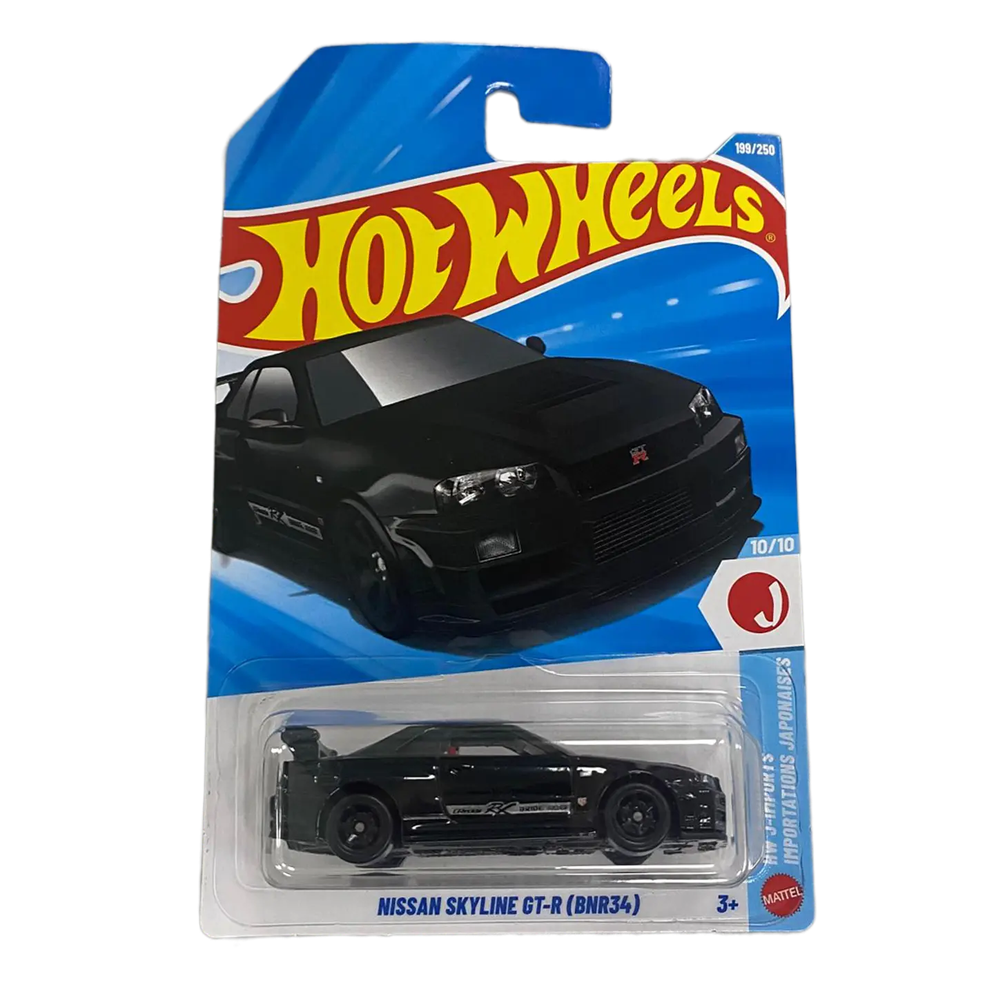 Hot Wheels - Nissan Skyline GT-R (BNR34) Negro - HW J Imports 10/10 - Escala 1:64 1