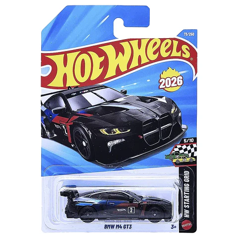 Hot Wheels - BMW M4 GT3 - HW Starting Grid 5/10 - Negro - Escala 1:64 año 2026