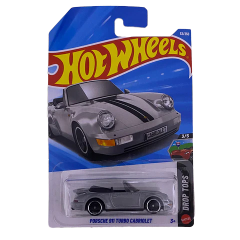 Hot Wheels - Porsche 911 Turbo Cabriolet - Drop Tops 3/5 - Escala 1:64