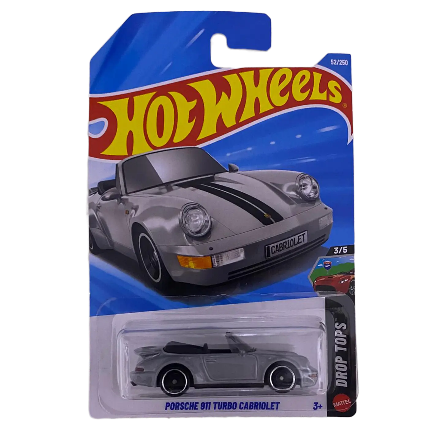 Hot Wheels - Porsche 911 Turbo Cabriolet - Drop Tops 3/5 - Escala 1:64 1