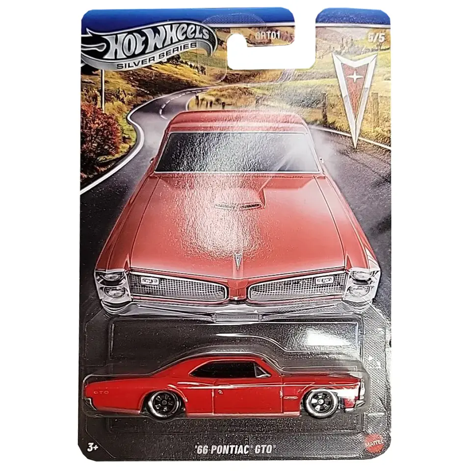 Hot Wheels Silver Series - 66 Pontiac GTO - Pontiac 5/5 - Escala 1:64 Rojo 1