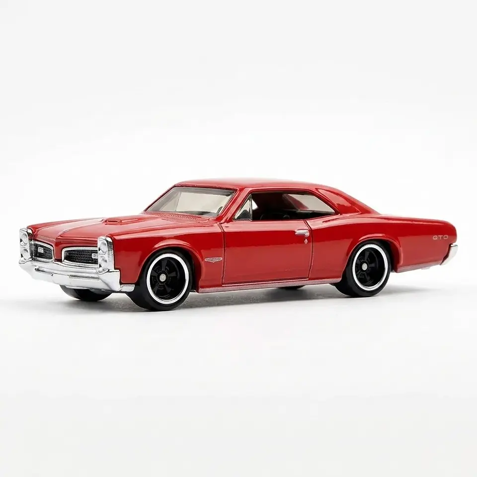 Hot Wheels Silver Series - 66 Pontiac GTO - Pontiac 5/5 - Escala 1:64 Rojo 3