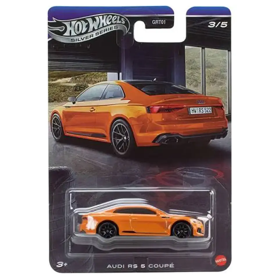 Hot Wheels Silver Series - Audi RS 5 Coupe - Audi 3/5 - Escala 1:64 Naranjo 1