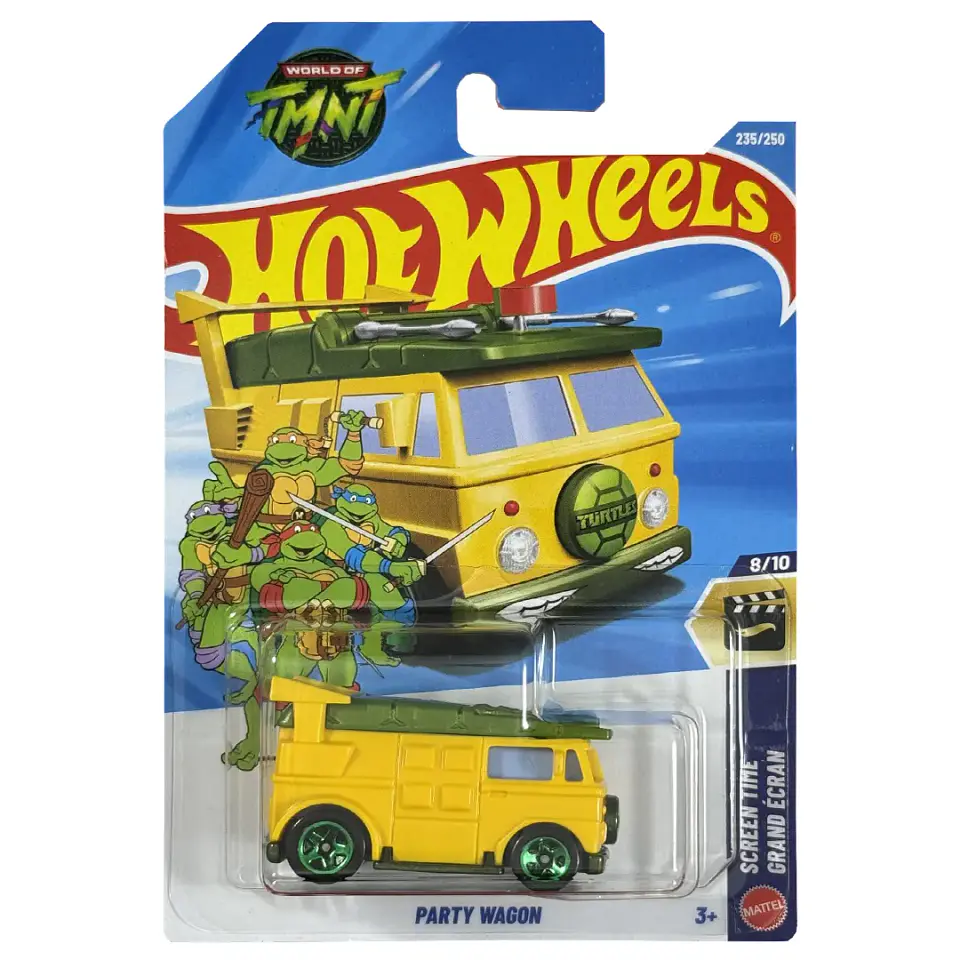 Hot Wheels - Party Wagon - Screen Time 8/10 - Escala 1:64 Tortugas Ninjas 1
