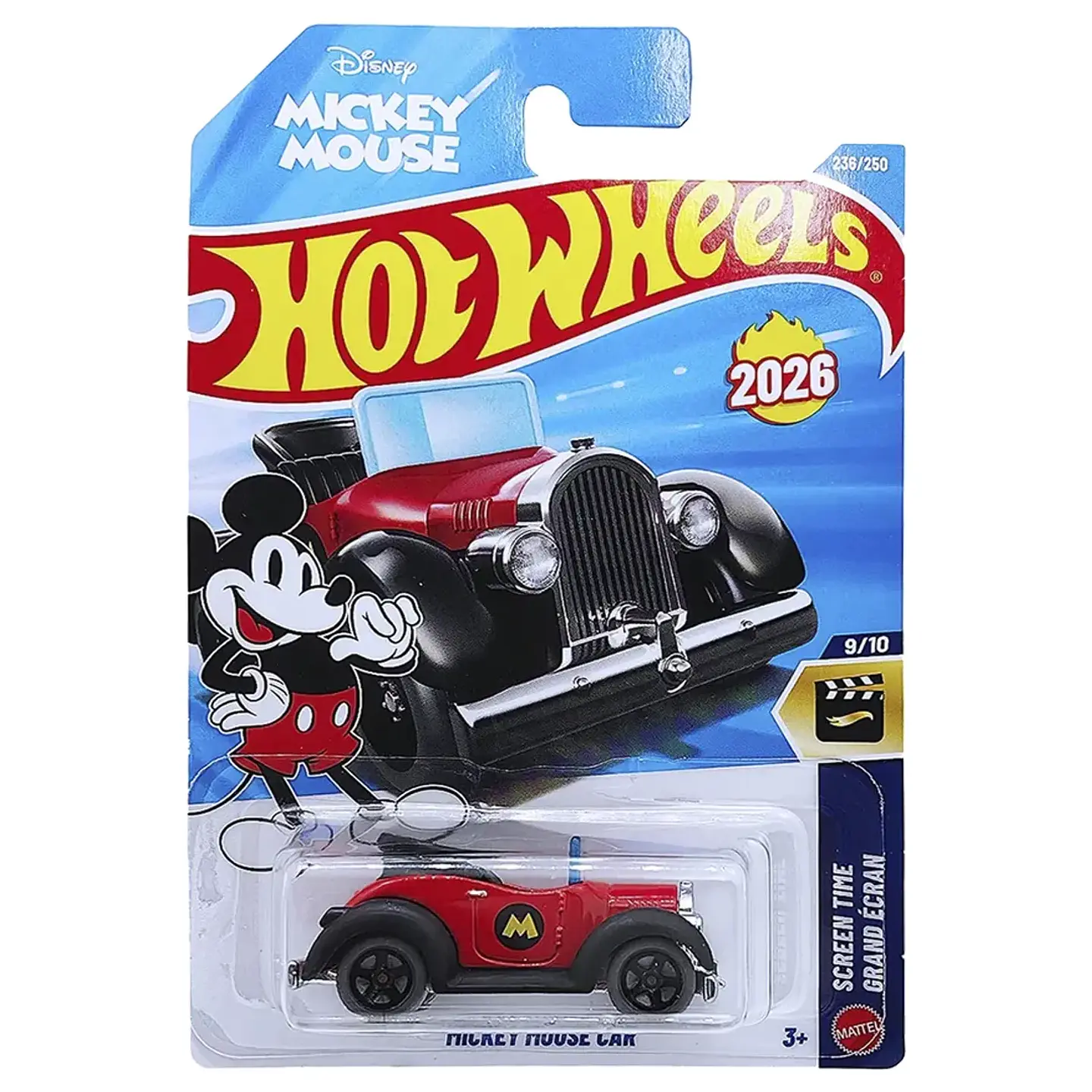Hot Wheels - Mickey Mouse Car - Screen Time Grand Ecran 9/10 - Escala 1:64 año 2026 1