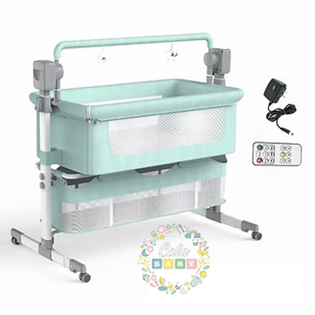 Cuna Colecho Eléctrica Verde