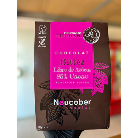 Chocolate 85% Cacao Neucober S/Azúcar kg.
