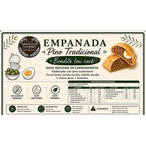 EMPANADA KETO VARIEDADES (UNIDAD)