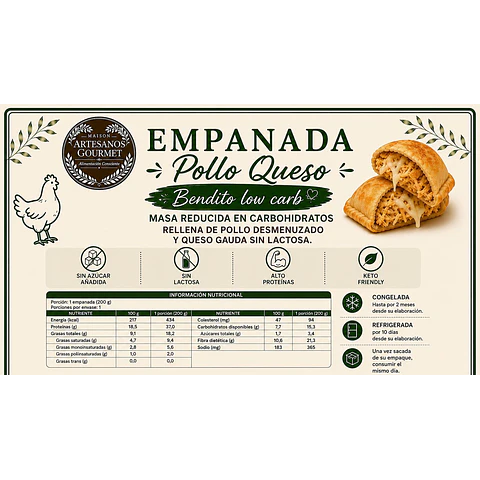 EMPANADA KETO VARIEDADES (UNIDAD)