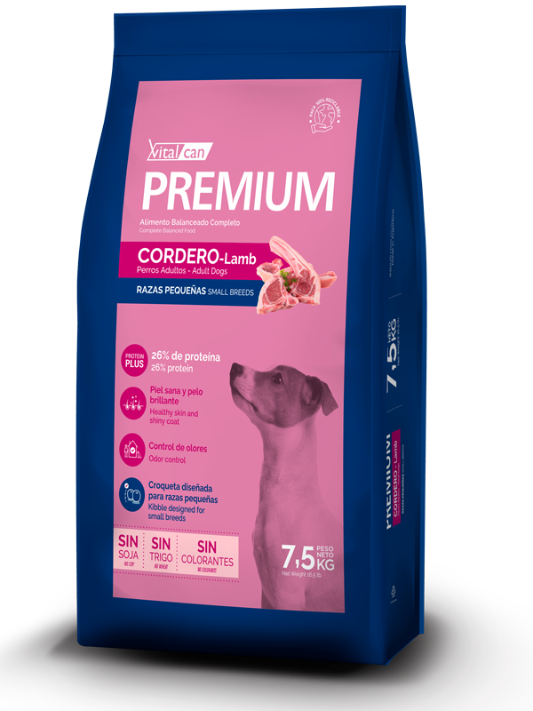 PREMIUM PERRO ADULTO RAZA PEQUEÑA CORDERO 7,5 KG 1