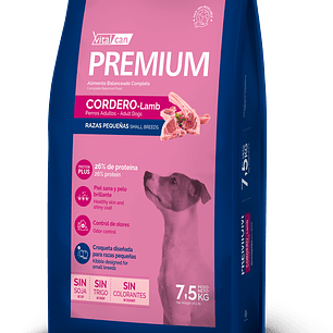 PREMIUM PERRO ADULTO RAZA PEQUEÑA CORDERO 7,5 KG
